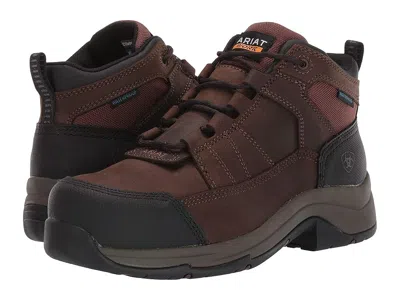 Ariat Telluride Work Waterproof Composite Toe Women's Work Boots Distressed Brown: 12 B - Medium In Multi