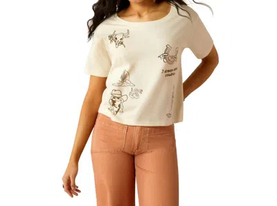 Ariat The Dreaming T-shirt In Natural In White