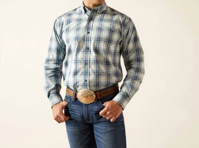 Ariat The Pro Series Emiliano Shirt In Light Blue