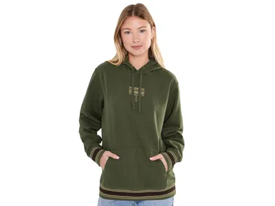 Ariat Threaded Through Hoodie Women's Sweatshirt Ivy Green: Xl, Cotton/polyester