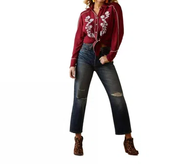 Ariat Tomboy Straight Jeans In Bora Bora In Blue