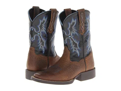 Ariat Tombstone (toddler/little Kid/big Kid) Cowboy Boots Earth/black : 5.5 Big Kid M In Multi
