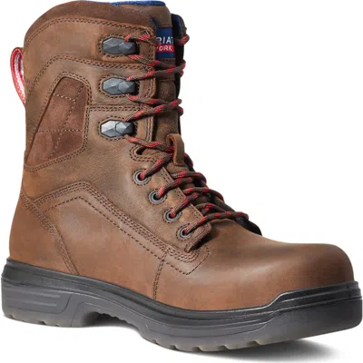 Ariat Turbo 8 Usa Waterproof Work Boot In Brown