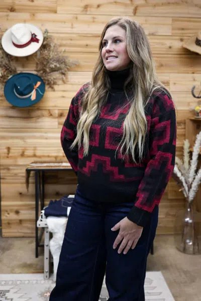 Ariat Turtleneck Sweater In Maya Southwest In Multi