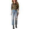Ariat Ultra High Rise Rodeo Quincy Tomboy Straight Leg Jeans In Dominca In Blue