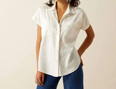 Ariat Vacation Short Sleeve Shirt In White