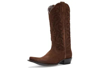 Ariat Vallie Women's Boots Oiled Tan Suede: 7 B - Medium In Brown