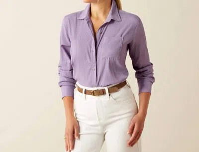 Ariat Venttek Fresh Shirt In Chalk Violet In Purple