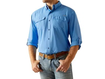 Ariat Venttek Outbound Button Up Shirt In Blue