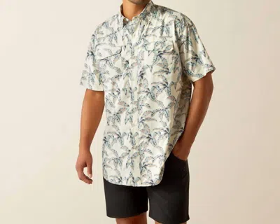 Ariat Venttek Outbound Classic Fit Shirt In Cream In Brown