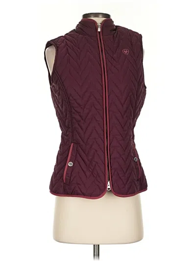 Pre-owned Ariat Vest In Burgundy