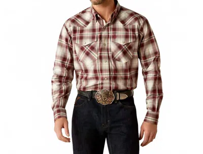 Ariat Walt Classic Fit Shirt In Red In Multi