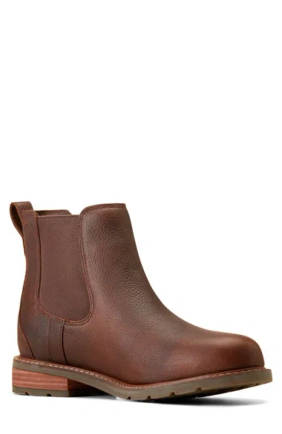 Ariat Wexford Waterproof Chelsea Boot In Dark Brown