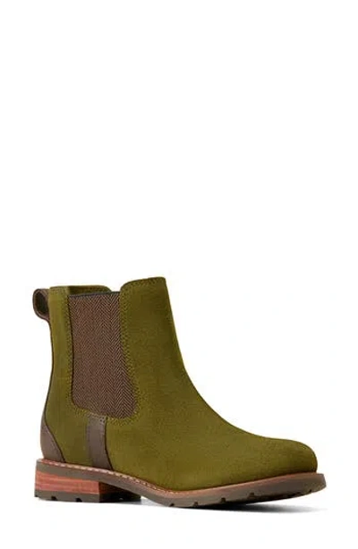 Ariat Wexford Waterproof Chelsea Boot In Green