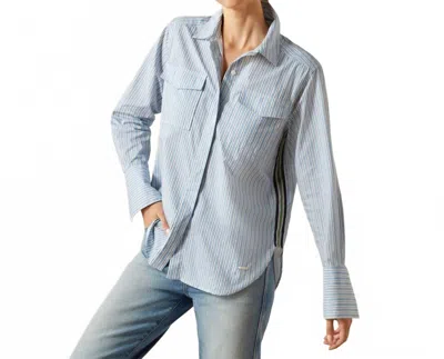 Ariat Wolseley Shirt In Blue Stripe In Multi