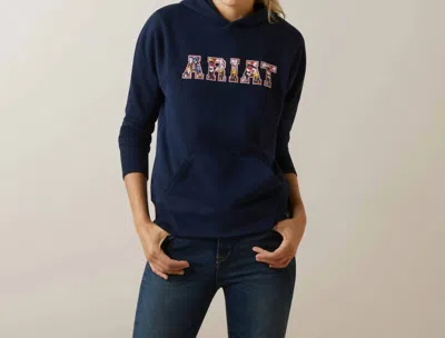 Ariat Women's 3d Logo 2.0 Hoodie In Navy/red