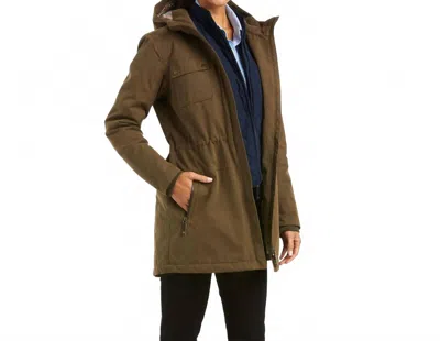 Ariat Women's Argentium Insulated Waterproof Parka Jacket In Earth In Brown