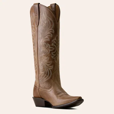 Ariat Calera Women's Boots Waxed Taupe: 9.5 B - Medium, Leather In Brown