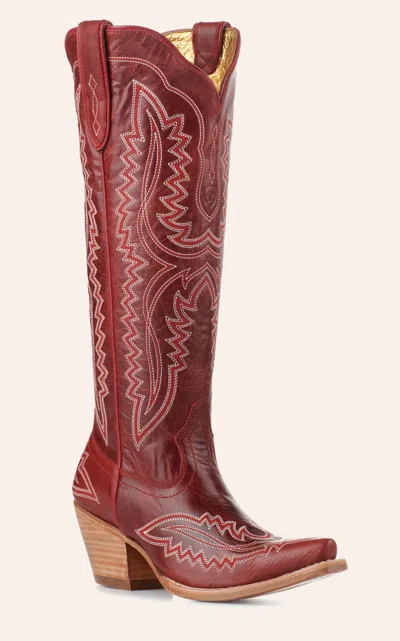 Ariat Women's Casanova Red Alert Snip Toe Tall Cowboy Boots In Multi