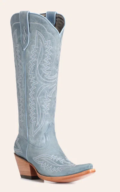 Ariat Women's Casanova Vintage Blue Snip Toe Tall Cowboy Boots