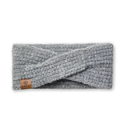 Ariat Women's Chilton Soft Knit Headband In Heather Grey In Gray