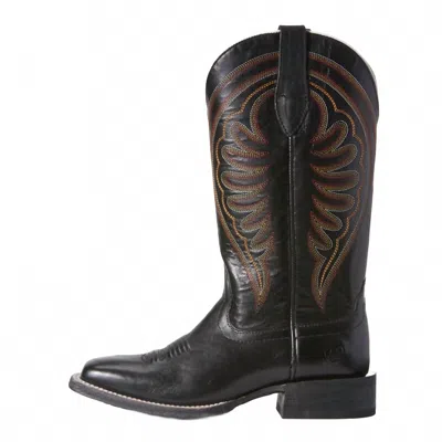 Ariat Women's Circuit Shiloh Western Square Boot In Pecan Black In Brown