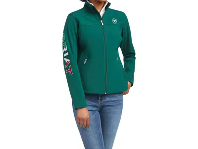 Ariat Women's Classic Team Softshell Mexico Jacket In Green