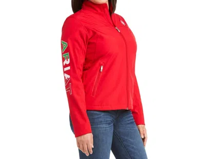 Ariat Women's Classic Team Softshell Mexico Jacket In Red