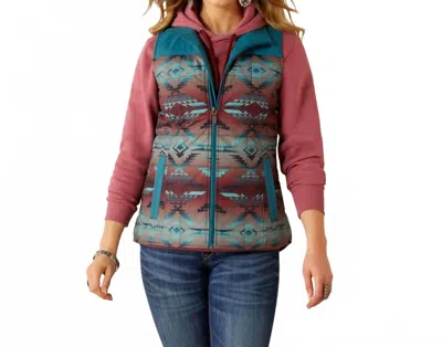 Ariat Dragonfly Crius Insulated Vest In Multi In Pink
