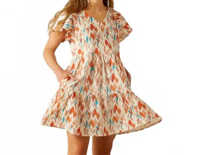 Ariat Women's Delilah Dress In Painted Watercolor In Multi