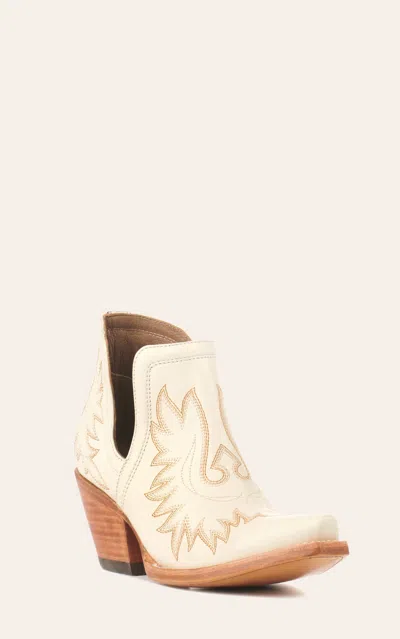 Ariat Women's Dixon Blanco Snip Toe Cowboy Booties In White
