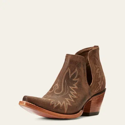 Ariat Women's Dixon Bootie High Heel In Weathered Brown