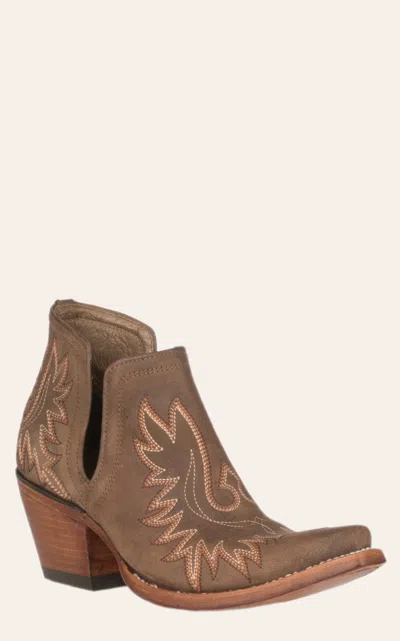 Ariat Women's Dixon Weathered Brown Cowboy Booties