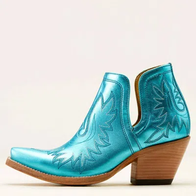 Ariat Women's Dixon X Toe Western Bootie In Electric Calypso Blue