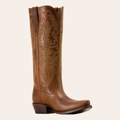 Ariat Women's Ellamore Brown Snip Toe Cowboy Boots In Animal Print