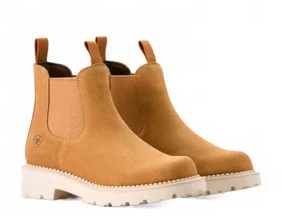 Ariat Women's Fatbaby Twin Gore Suede Boot In Wheat In Brown