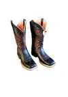 Ariat Women's Fiona Floral Embossed Boot In Midnight Black In Multi