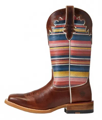Ariat Women's Fiona Western Leather Boot In Brown