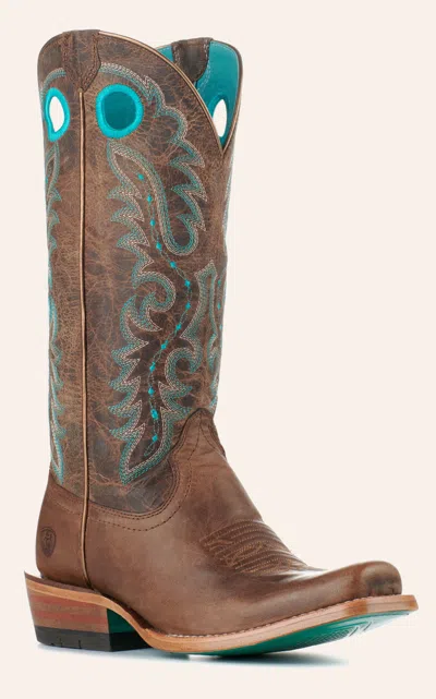 Ariat Women's Frontier Boon Pecan Brown Futurity Tekstep Square Toe Cowboy Boots