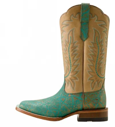 Ariat Women's Frontier Tilly Boot In Seaglass Elephant Print In Multi