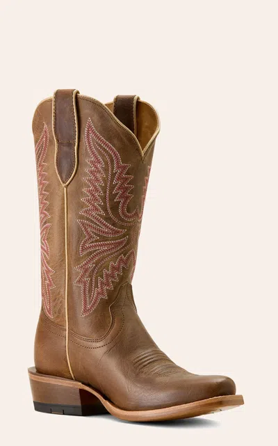 Ariat Women's Futurity Flash Totally Tan J Toe Cowboy Boots In Brown