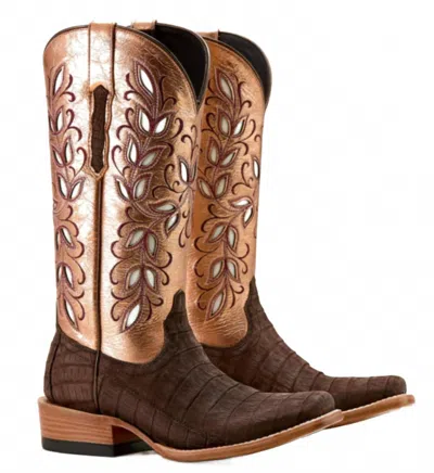 Ariat Women's Futurity Silk Western Boot In Brown