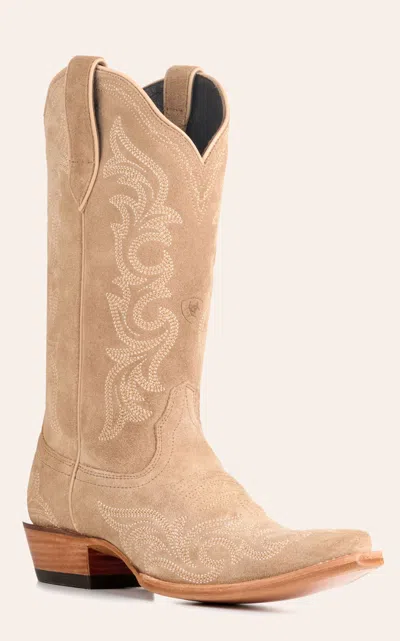 Ariat Women's Hazen Truly Taupe Roughout Suede Snip Toe Cowboy Boots In Brown