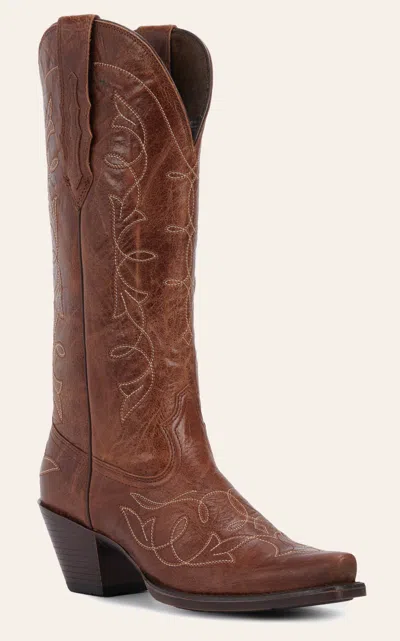 Ariat Women's Heritage Dark Tan Stretchfit Snip Toe Cowboy Boots In Brown