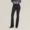 Ariat Women's High Rise Flare Jean In Black In Black