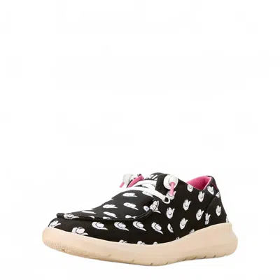 Ariat Women's Hilo Doodle Sneaker In Midnight Cowboy Hat In Black