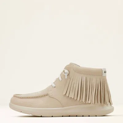 Ariat Women's Hilo High-top Fringe Suede Casual Shoe In Sand In Multi