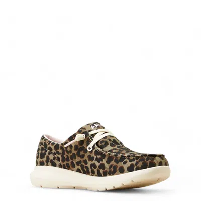 Ariat Women's Hilo Shoes In Olive Leopard In Brown