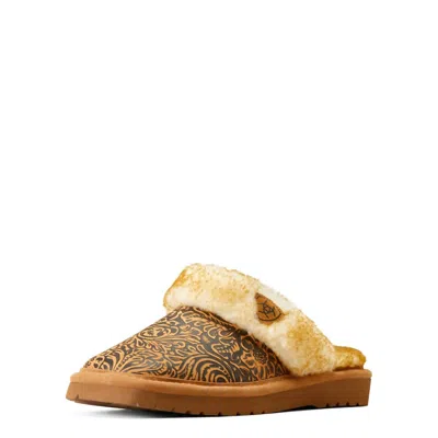 Ariat Women's Jackie Exotic Embossed Slipper In Brown
