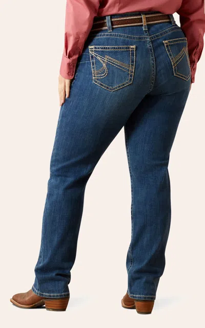 Ariat Women's Joanna Milo Stretch Mid Rise Bootcut Jeans In Blue